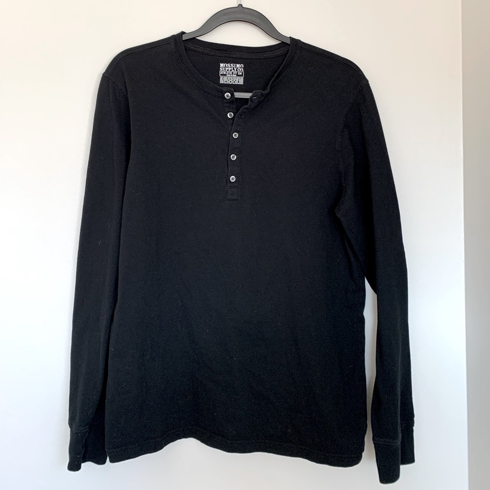 Black Henley shirt